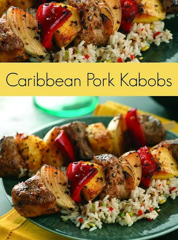 Caribbean Pork Kabobs