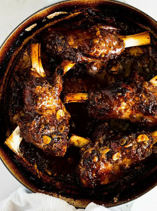 Slow Cooked Shawarma Lamb Shanks