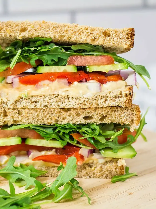 Mediterranean Veggie Sandwich