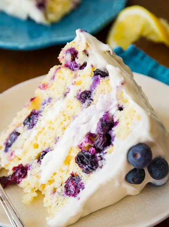 Lemon Blueberry Layer Cake