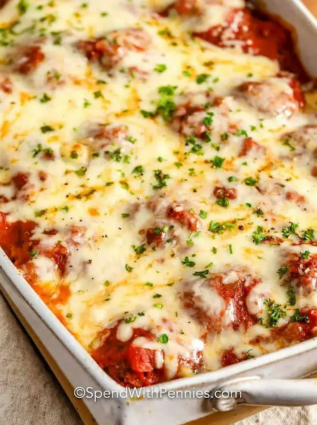 Meatball Pasta Bake