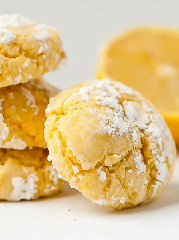 Gluten Free Lemon Crinkle Cookies