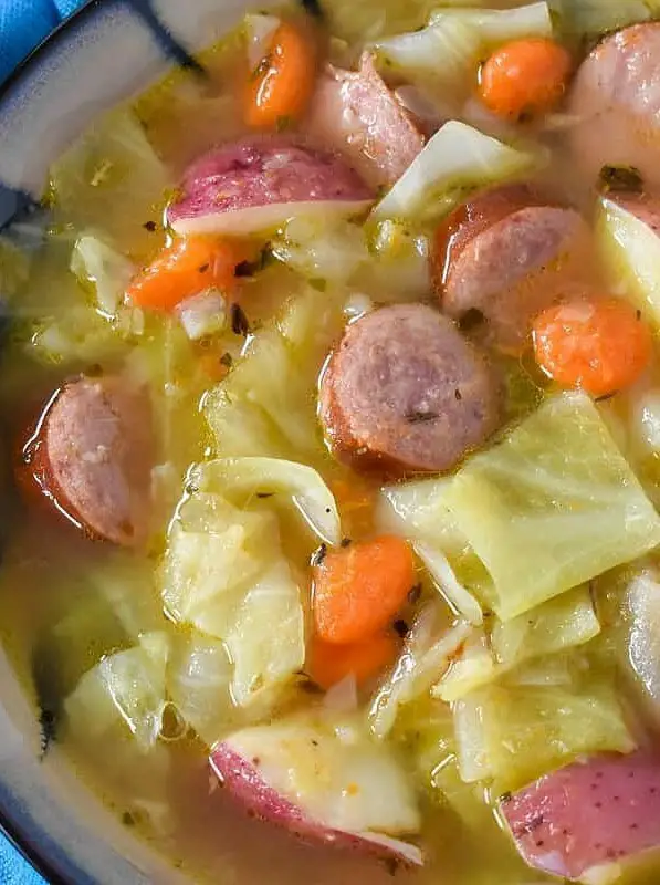 Cabbage Sausage Soup