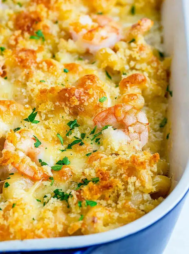 Baked Shrimp Mac and Cheese