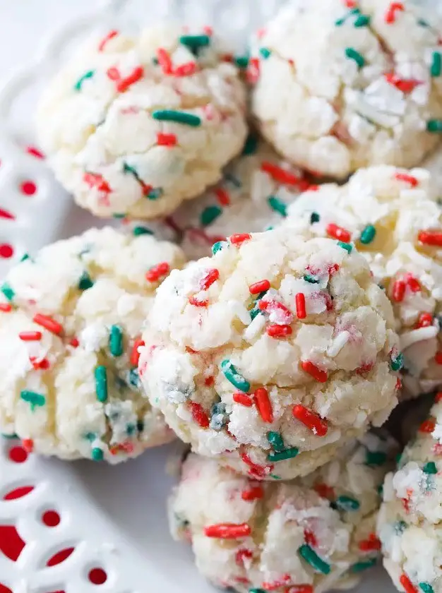 Christmas Gooey Butter Cookies