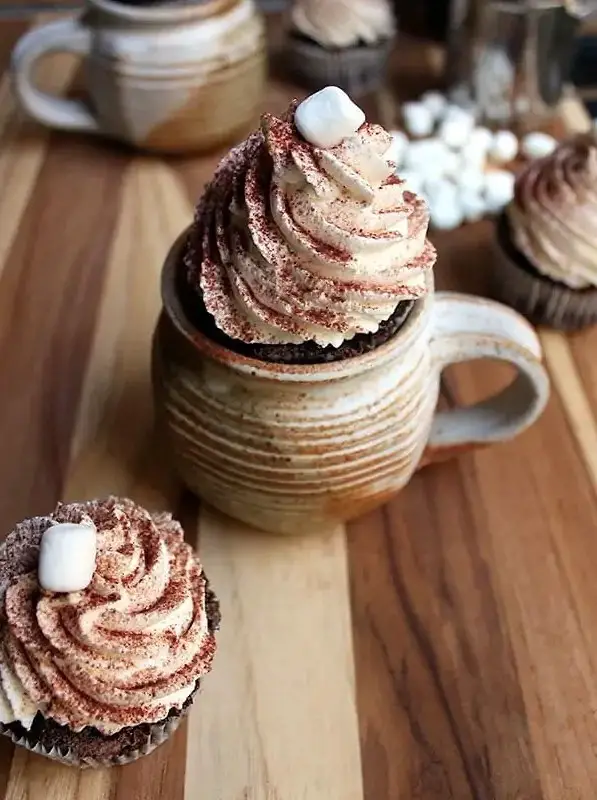 Hot Chocolate Cupcakes