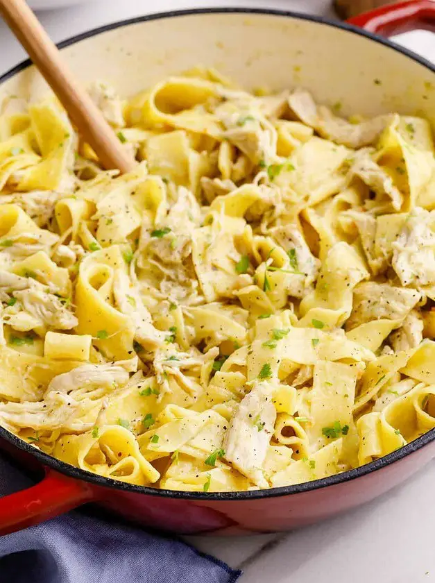 Stovetop Chicken and Noodles