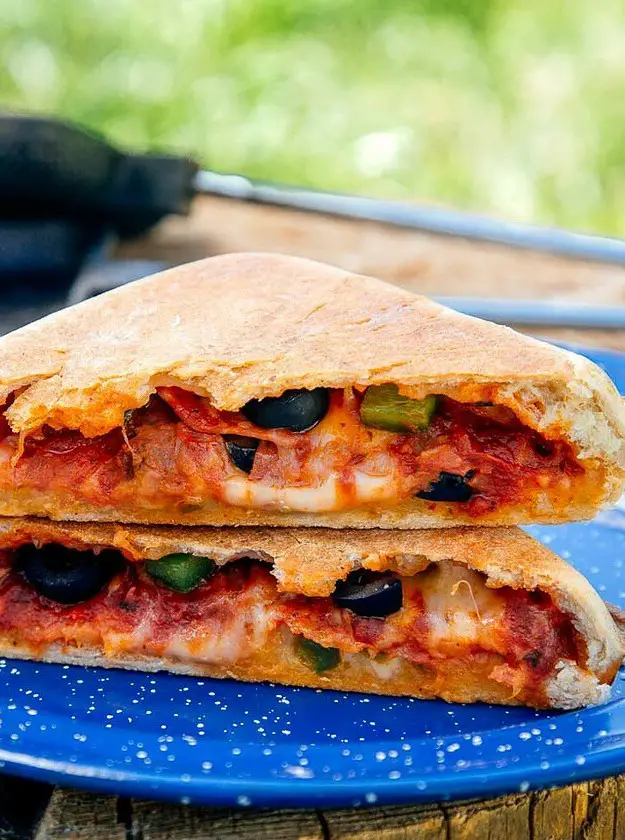 Pie Iron Pizza Pockets