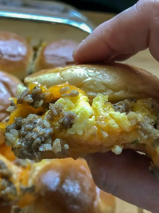 Egg Sausage Breakfast Sliders