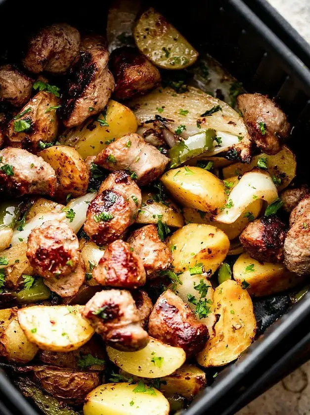 Air Fryer Sausage and Potatoes