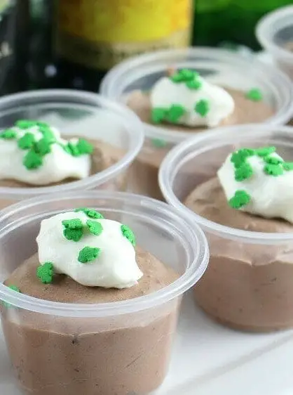 Irish Coffee Pudding Shots