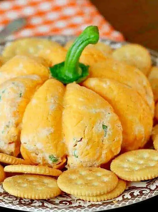 Pumpkin-Shaped Cheeseball