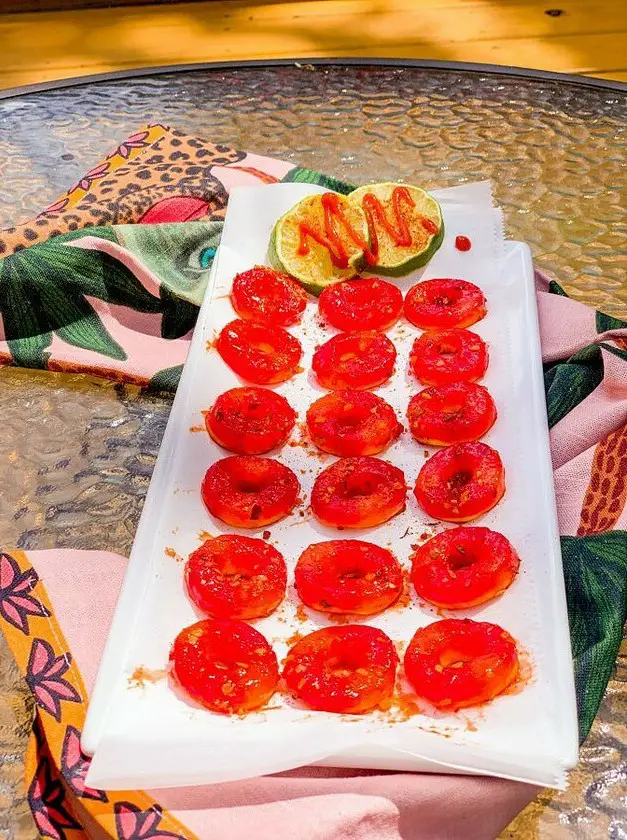 Homemade Vegan Gummies & Tajín Peach Rings