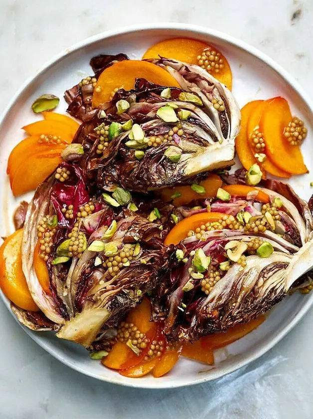 Roasted Radicchio & Persimmon Salad