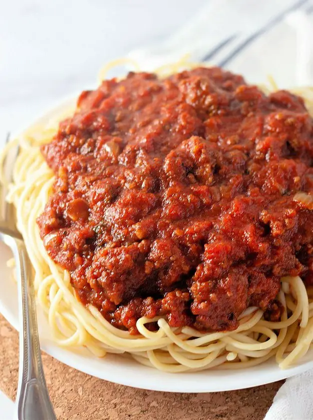 Homemade Spaghetti Meat Sauce