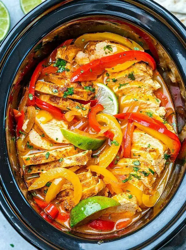 Crockpot Chicken Fajitas