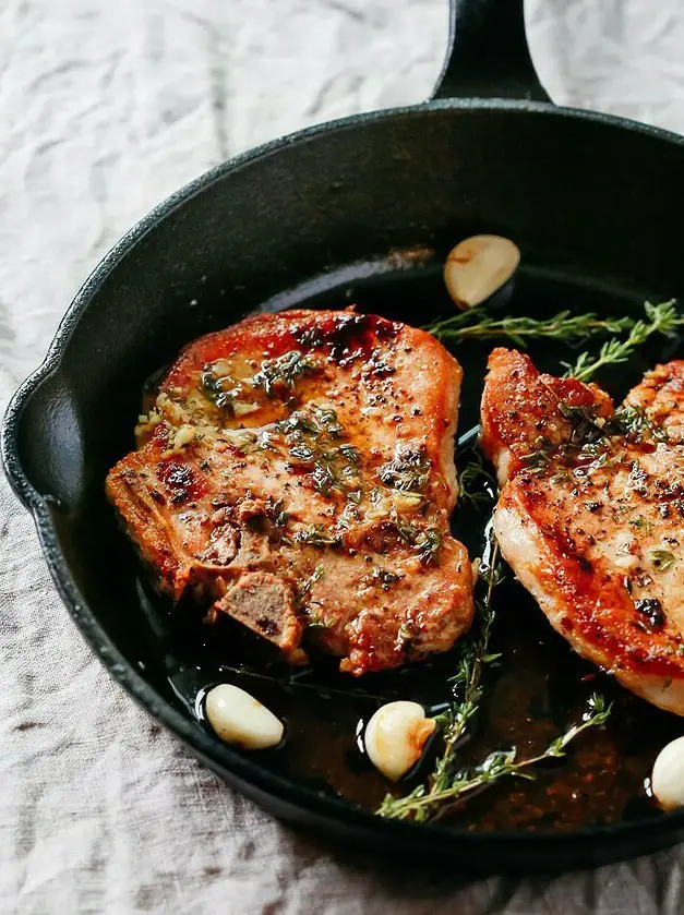 Garlic Butter Baked Pork Chops