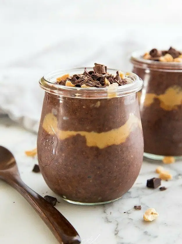 Peanut Butter Chocolate Chia Pudding