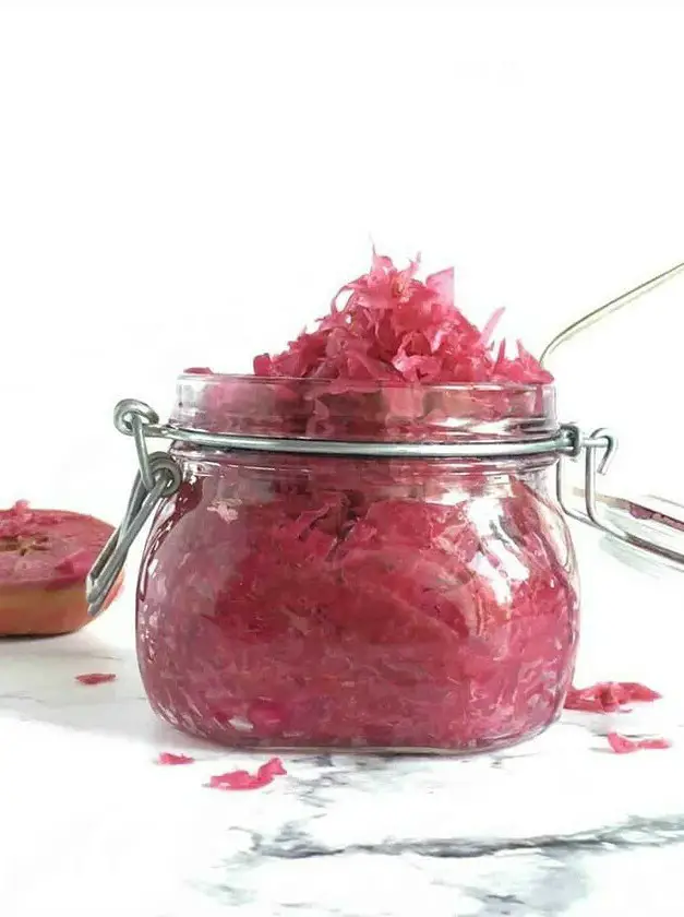 Spicy Red Cabbage Sauerkraut