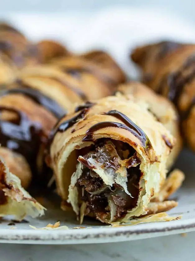 Puff Pastry Chocolate Croissants