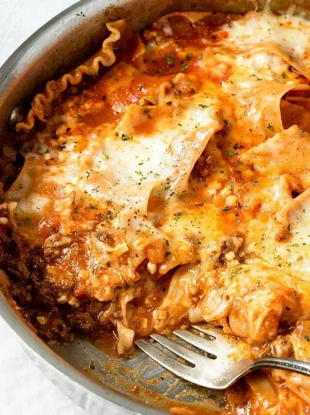 Easy Skillet Lasagna