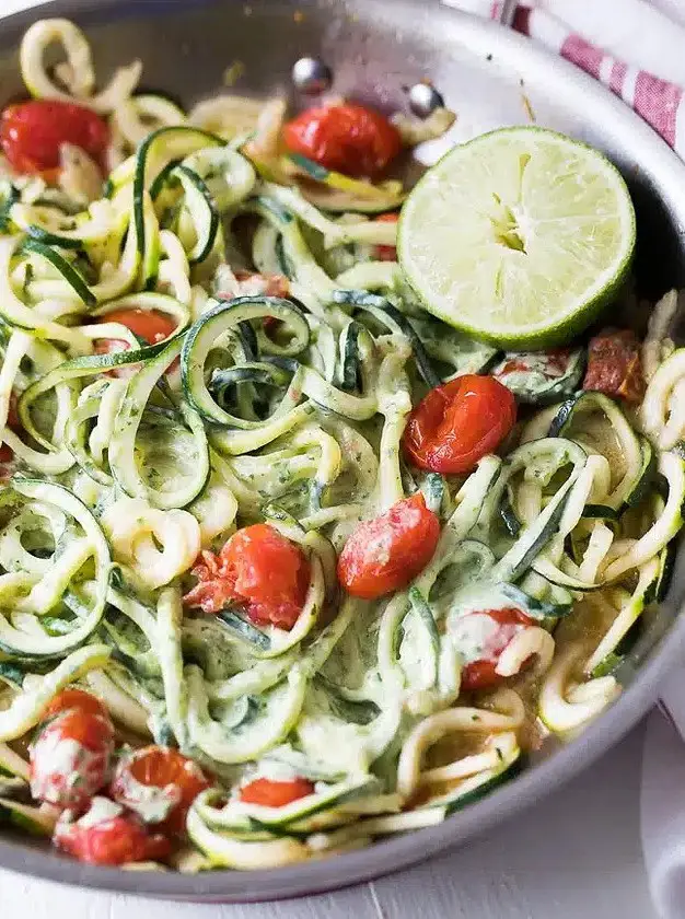 Creamy Avocado-Cilantro Zoodles