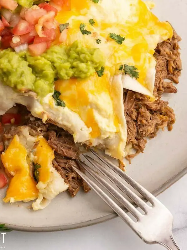 Shredded Beef Enchiladas