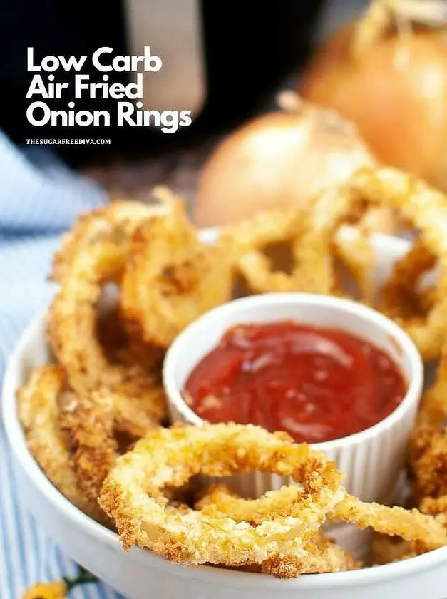 Keto Low Carb Air Fried Onion Rings