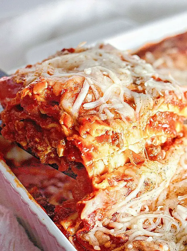 Lasagna with Cottage Cheese and Oven Ready Noodles