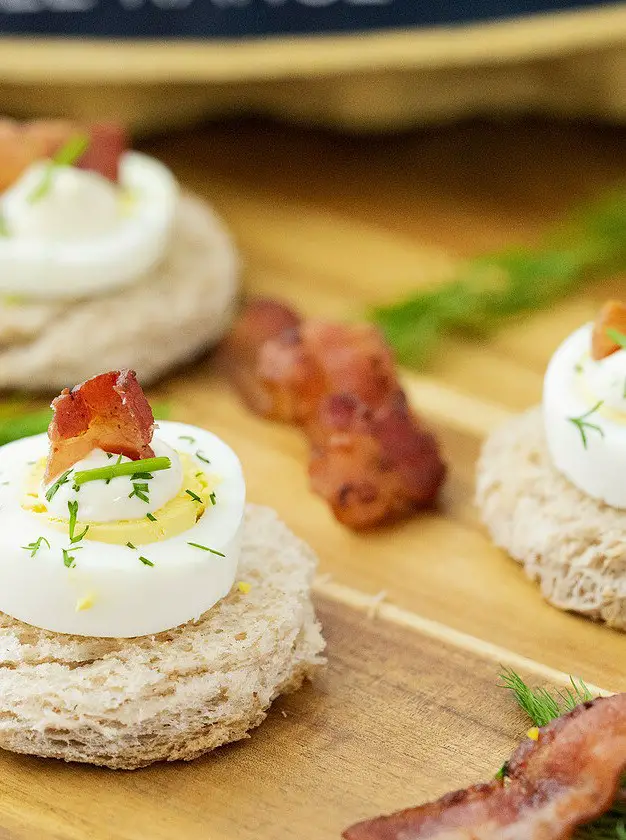 Egg and Bacon Canapés