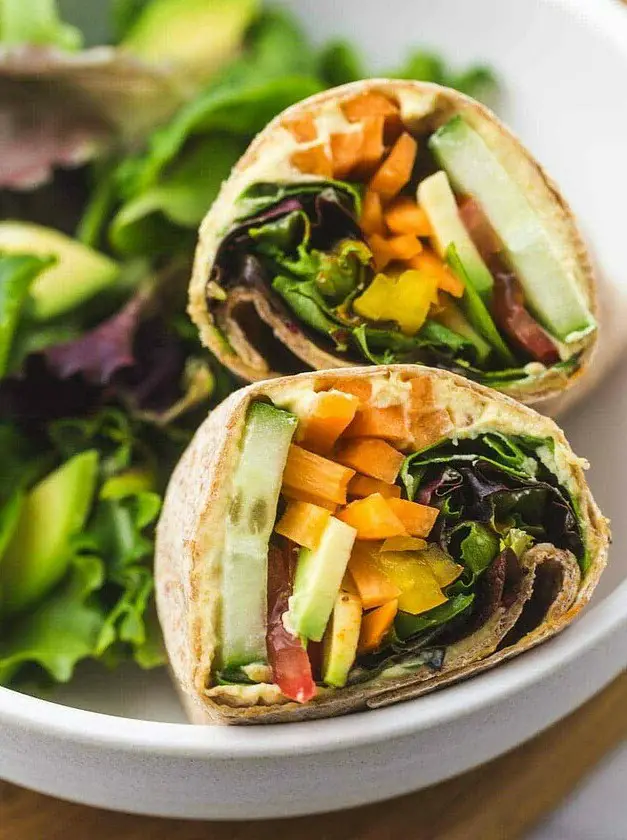 Hummus Veggie Wrap