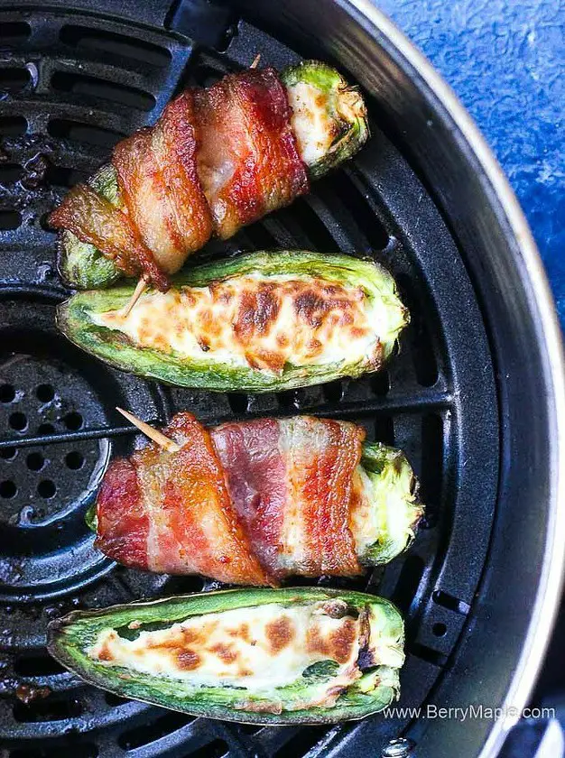 Air Fryer Bacon Wrapped Jalapeno Poppers