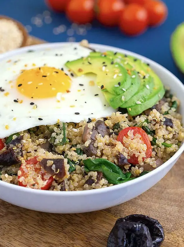 Savory Breakfast Quinoa Bowl