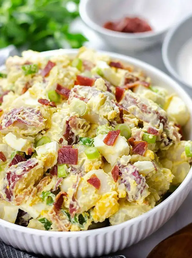 Potato Salad with Bacon and Egg