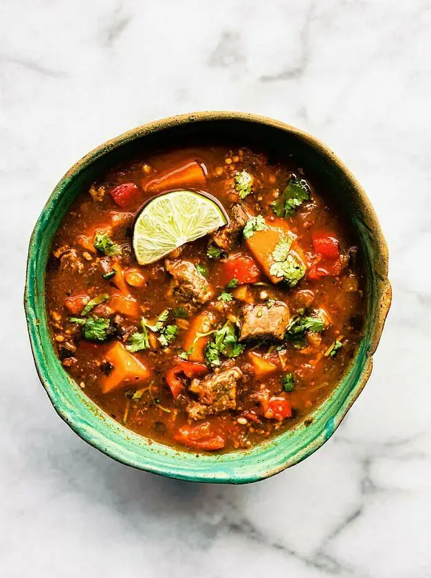 Mexican Sweet Potato Beef Stew