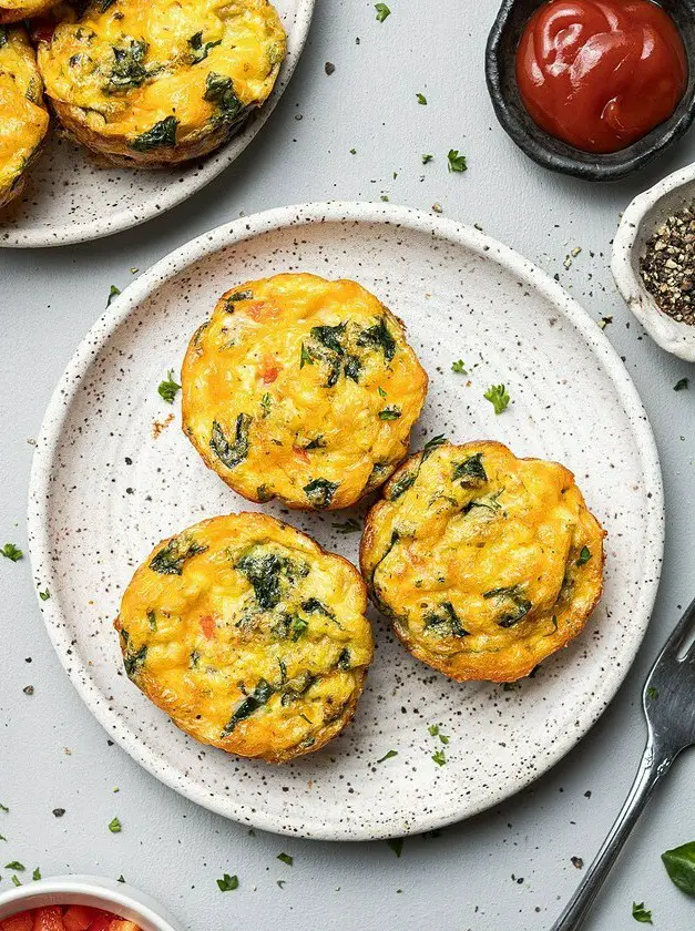 Egg Muffins with Spinach