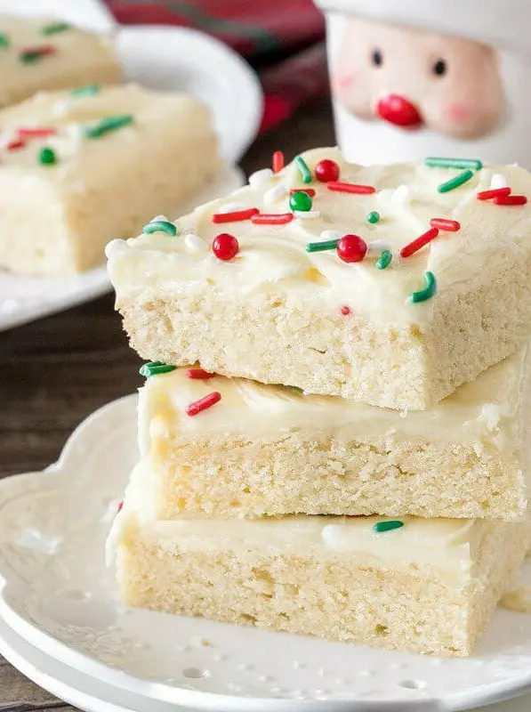 Christmas Sugar Cookie Bars