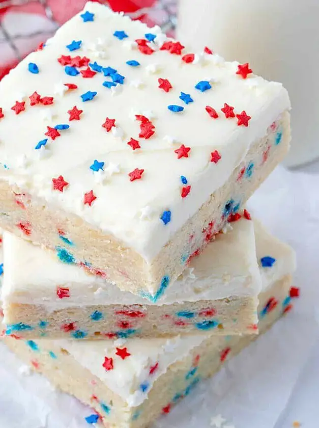 Patriotic Sugar Cookie Bars