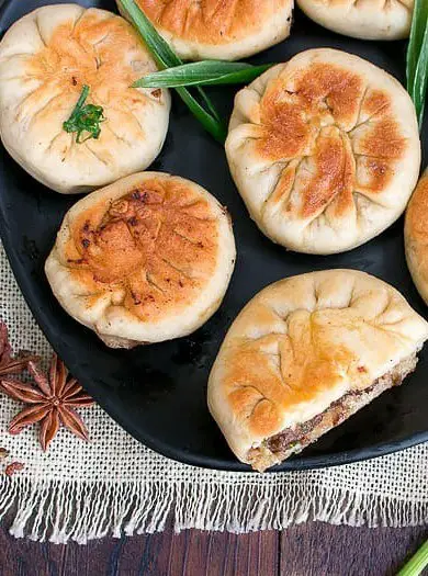 Spicy Pan Fried Beef Bao