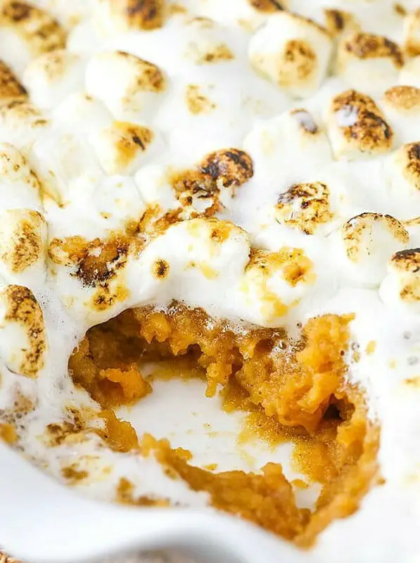 Sweet Potato Casserole with Marshmallows