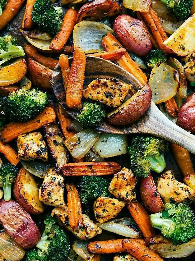 Roasted Garlic Parmesan Chicken and Veggies