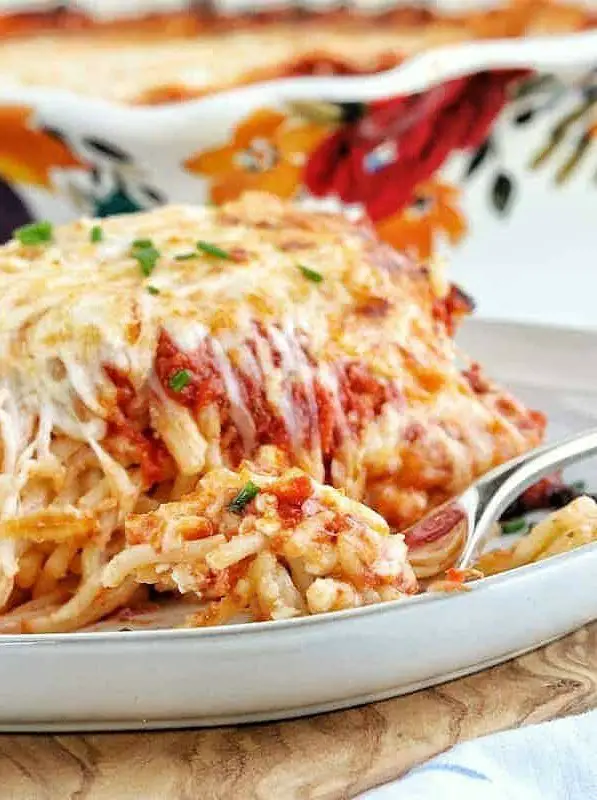 Meatless Baked Spaghetti