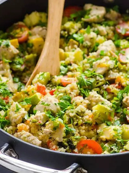 Quinoa Skillet with Chicken and Vegetables