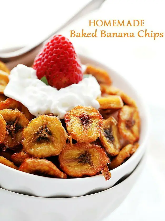 Baked Banana Chips