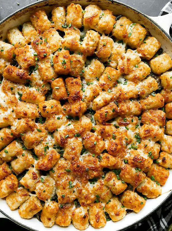 Truffled Steak Tater Tot Hotdish