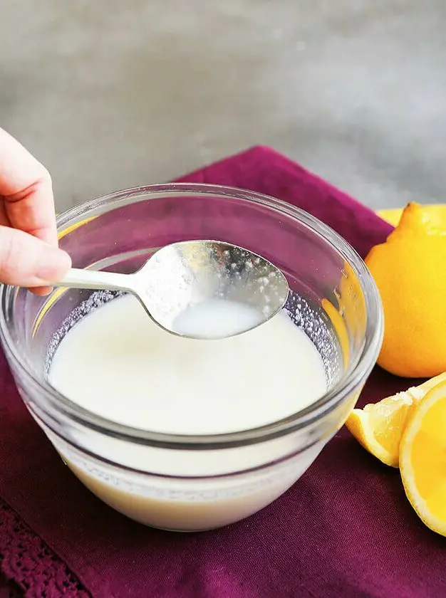 Buttermilk with Lemon Juice