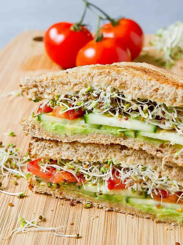 Vegan Hummus Avocado Sandwich