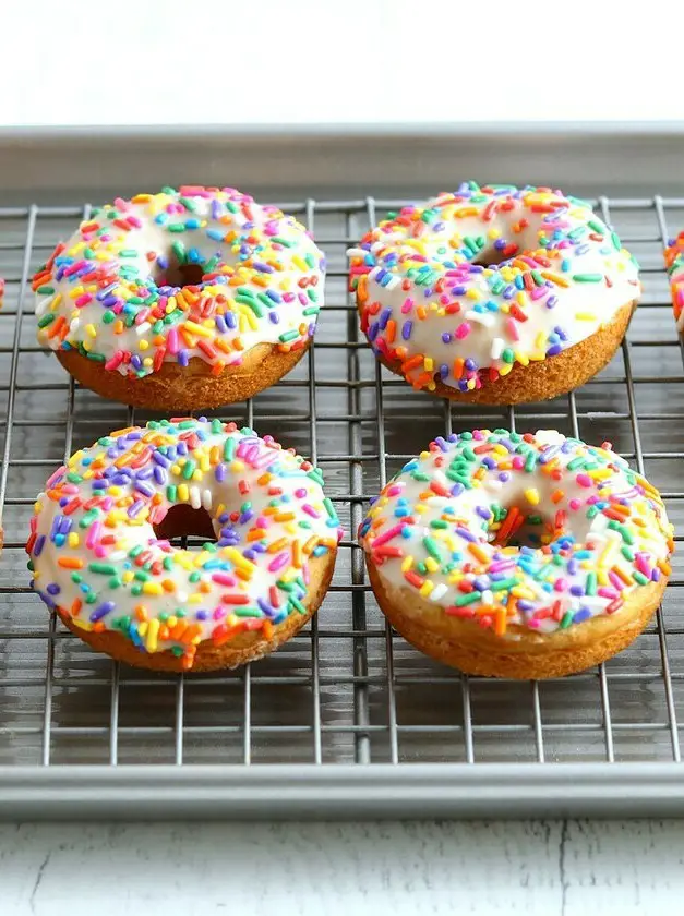 Gluten-Free Baked Vanilla Donuts