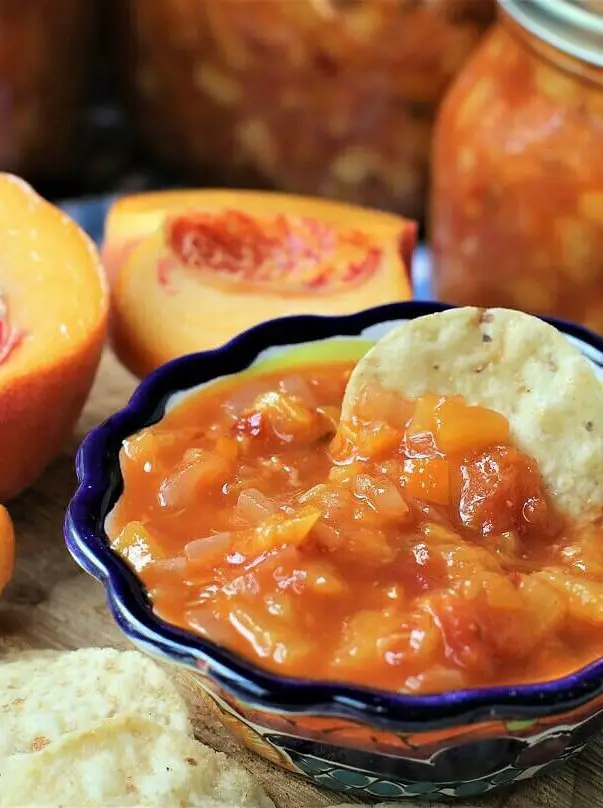 Canned Peach Salsa