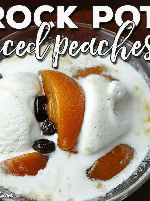 Crock Pot Spiced Peaches